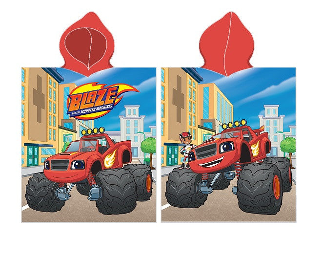 Blaze City pludmales dvieļu pončo 55x110 cm