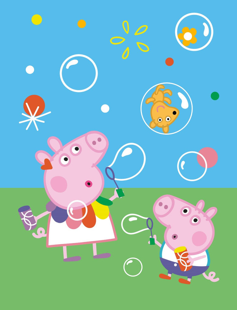 Peppa Pig Bubbles koraļļu flīsa sega 130x170cm