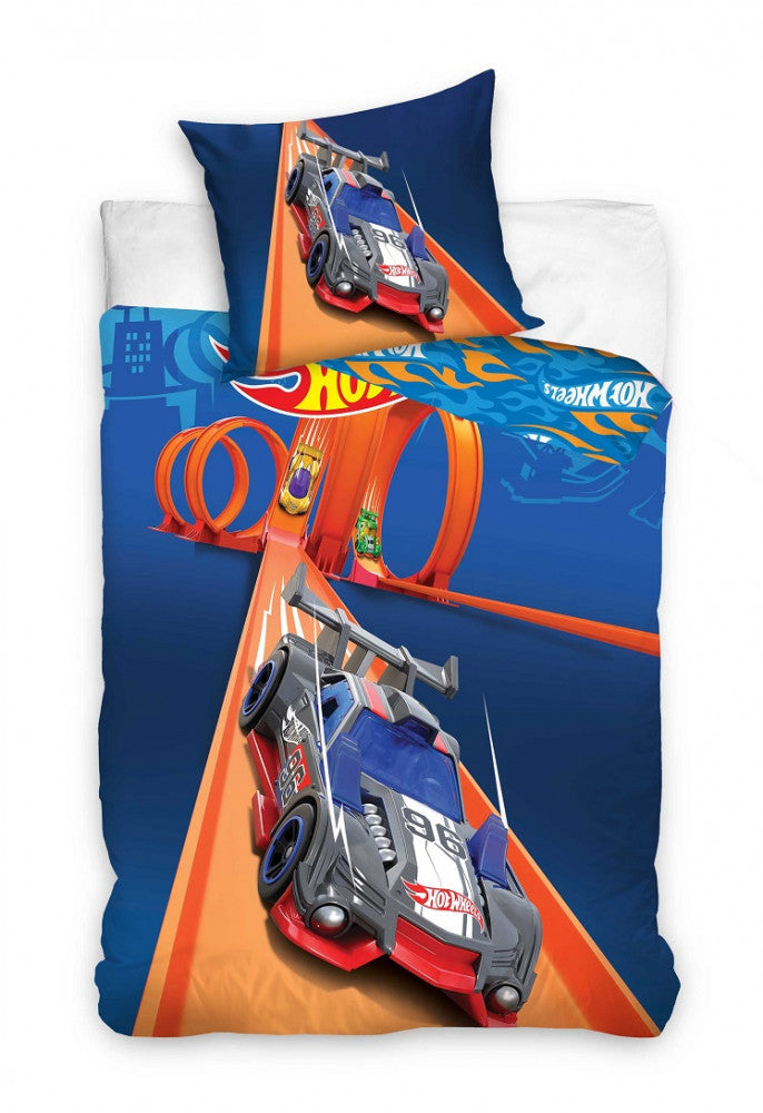 Hot Wheels Race gultasveļas komplekts 140–200 cm, 70 x 90 cm