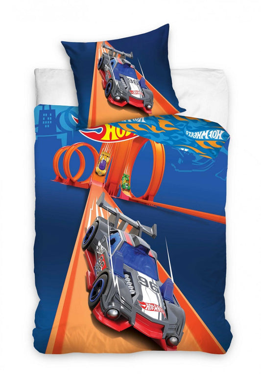 Hot Wheels Race gultasveļas komplekts 140–200 cm, 70 x 90 cm