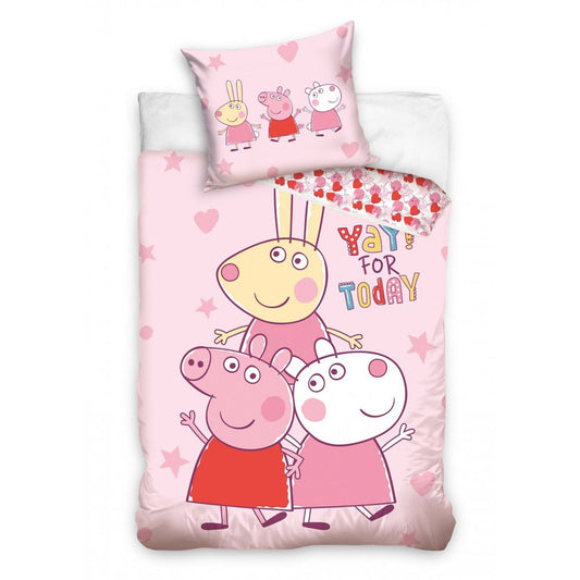 Peppa Pig Today bērnu gultasveļas komplekts 100√ó135cm, 40√ó60cm