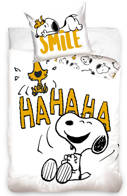 Snoopy Smile gultasveļas komplekts 140–200 cm, 70 x 90 cm