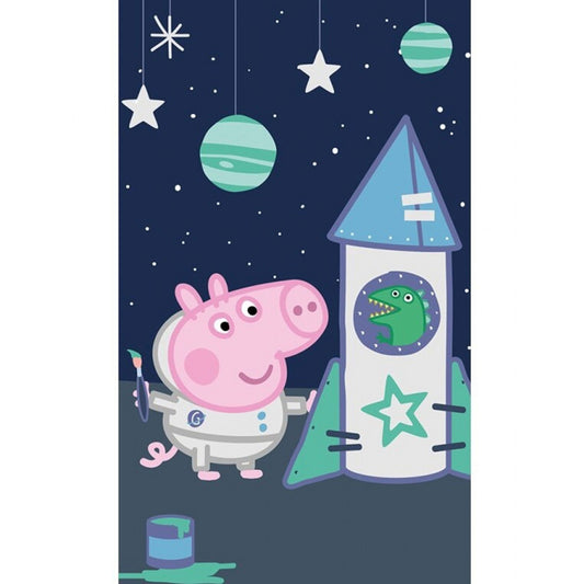 Peppa Pig Space dvielis rokām, sejai, dvielis 30x50 cm