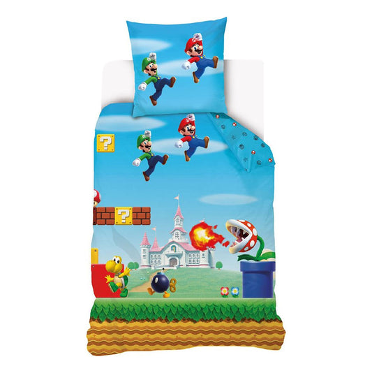 Super Mario Level gultasveļas komplekts 140–200 cm, 70–90 cm