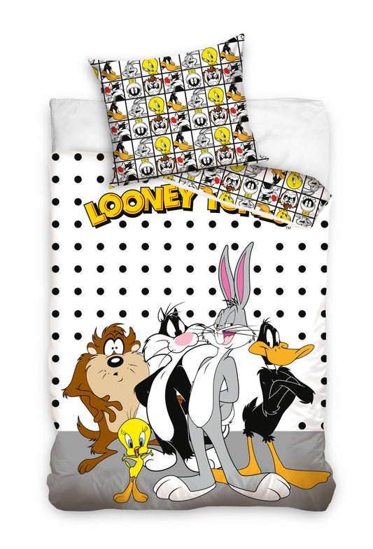 Looney Tunes klasisko tēlu gultasveļas komplekts 140–200 cm, 70 x 90 cm