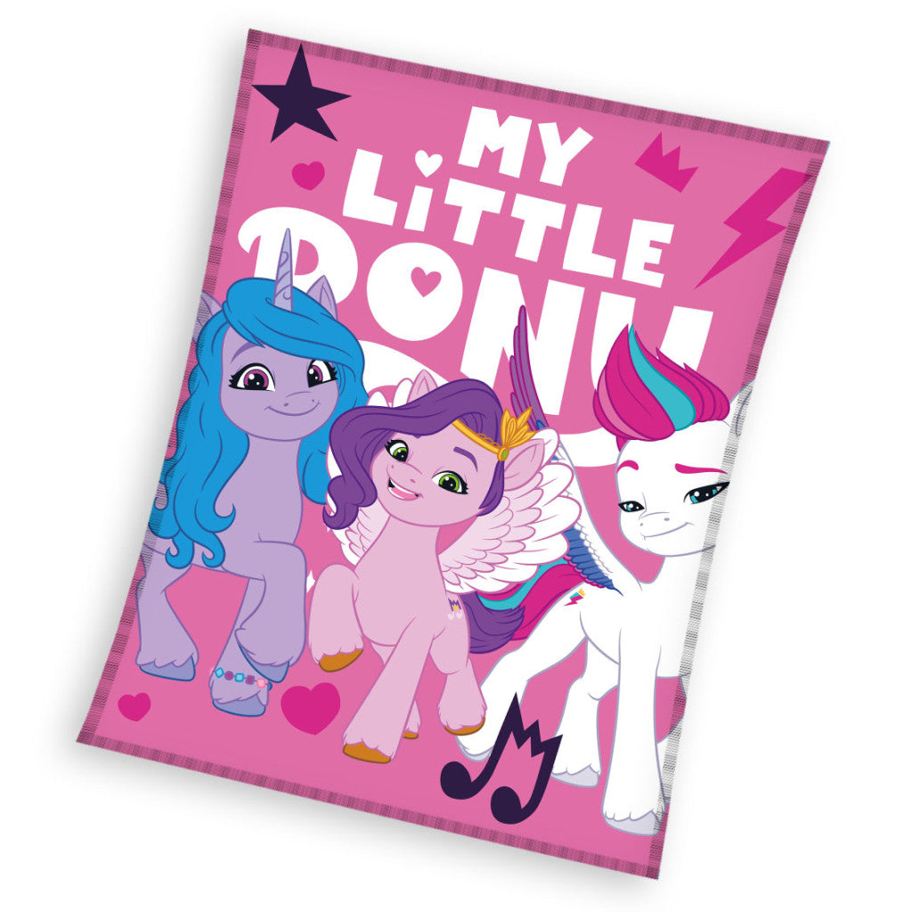 My Little Pony Harmony koraļļu flīsa polārā sega 130x170cm