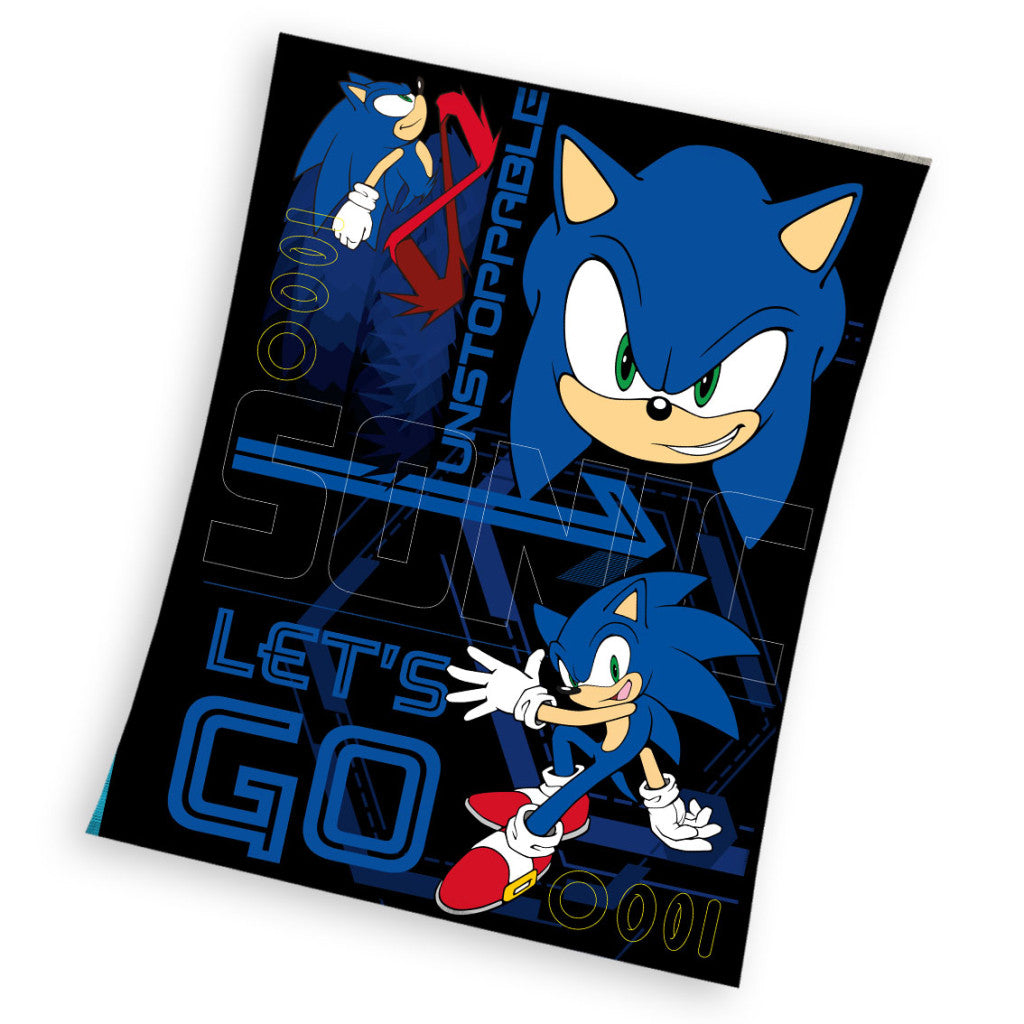 Sonic the Hedgehog Neapturama koraļļu flīsa polārā sega 130x170cm