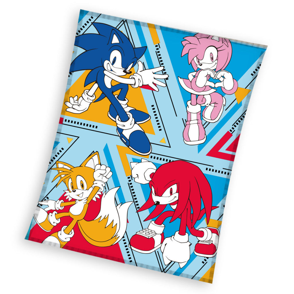 Sonic the Hedgehog Speedstorm koraļļu flīsa sega 130x170cm