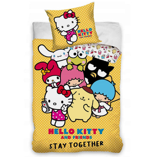 Hello Kitty Stay Together gultas veļa 140–200 cm, 70 x 90 cm
