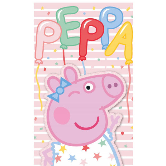 Peppa Pig ballītes roku dvielis, sejas dvielis, dvielis 30x50 cm