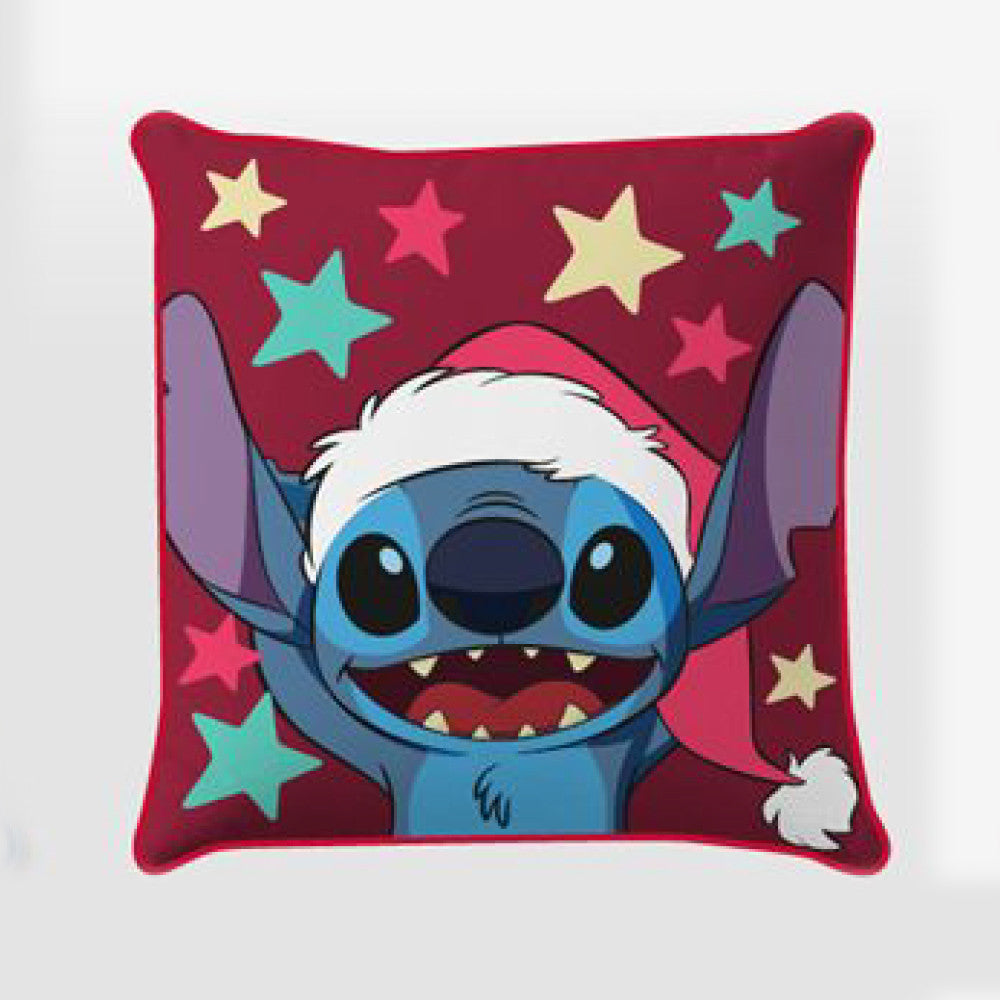Disney Lilo un Stitch Zvaigžņu Ziemassvētku spilvena pārvalks 40x40 cm samts