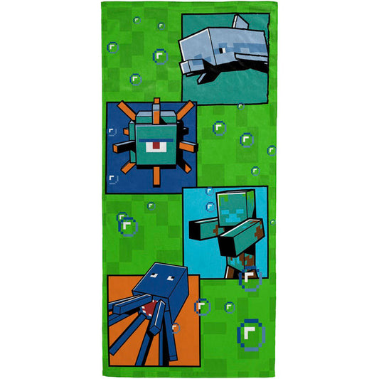 Minecraft Ocean Depths vannas dvielis, pludmales dvielis 70x140cm