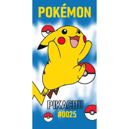 Pok√©mon 0025 vannas dvielis, pludmales dvielis 70x140cm
