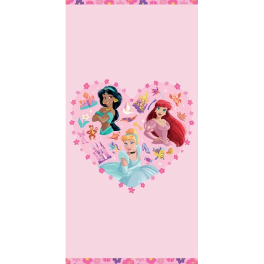 Disney Princess Sirsnīgā Draudzība vannas dvielis, pludmales dvielis 70x140cm