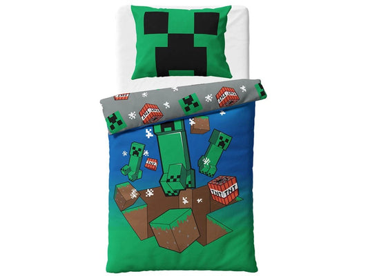 Minecraft Creeper Explode gultas pārklājs 140√–200 cm, 80–80 cm