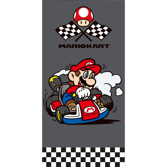 Super Mario Kart vannas dvielis, pludmales dvielis 70x140cm