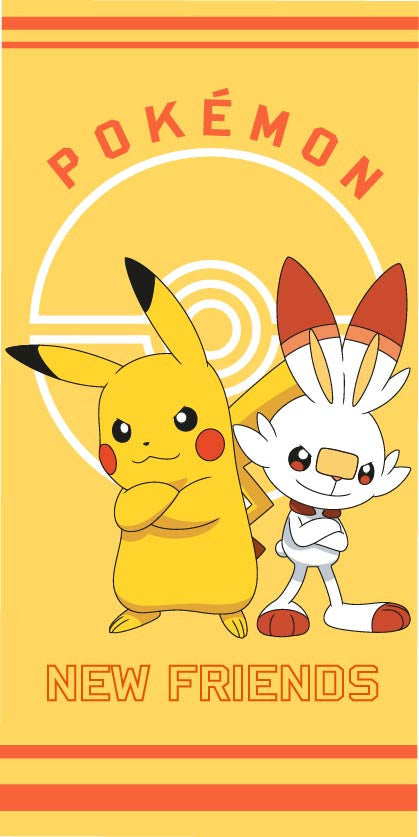 Pok√©mon New Friends vannas dvielis, pludmales dvielis 70x140cm