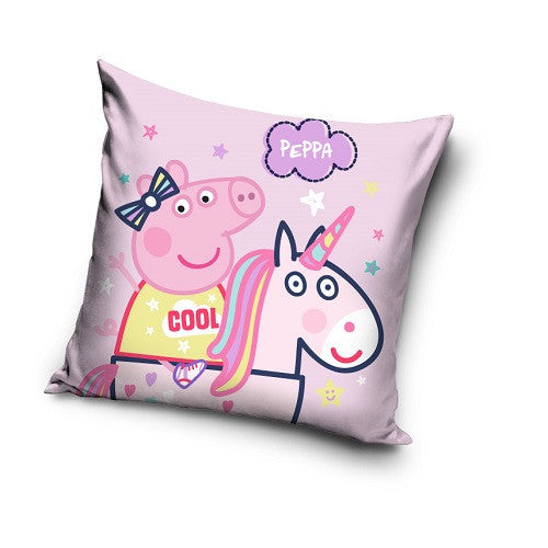 Peppa Pig vienradža dekoratīvais spilvens 40x40 cm