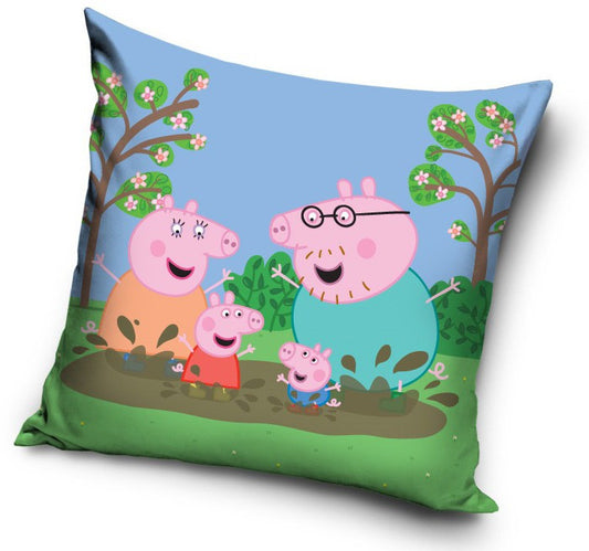 Peppa Pig Mud samta spilvena pārvalks 40x40 cm