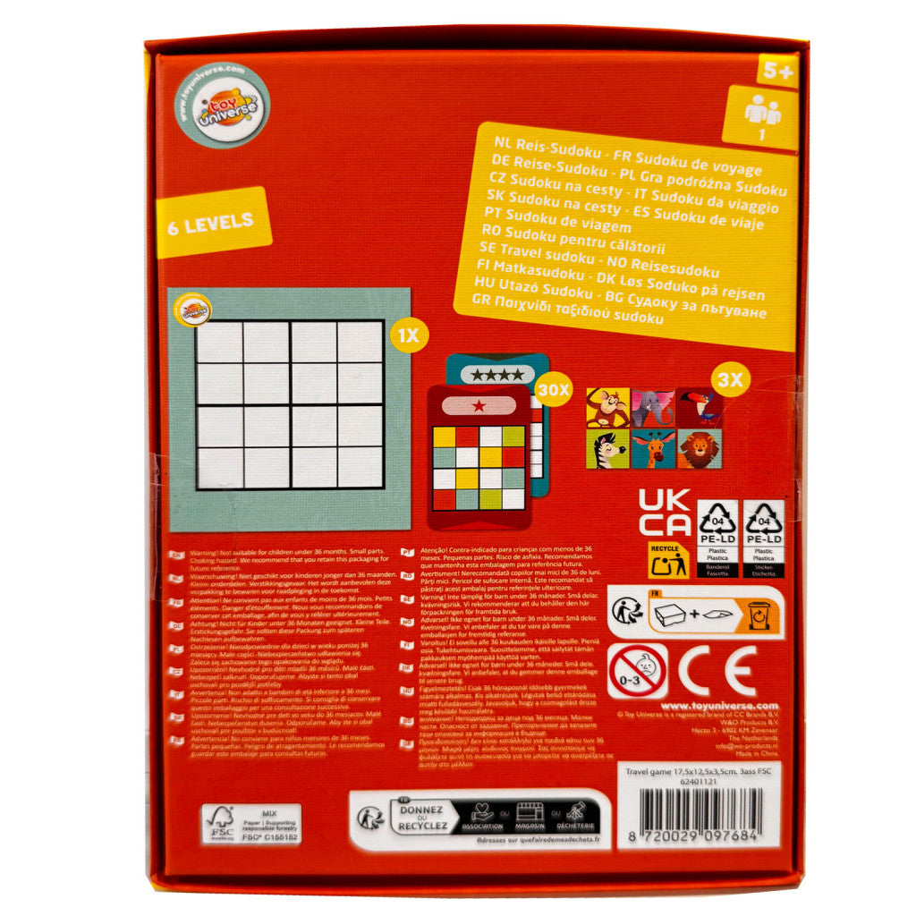 Krāsu Sudoku ceļojumu spēle