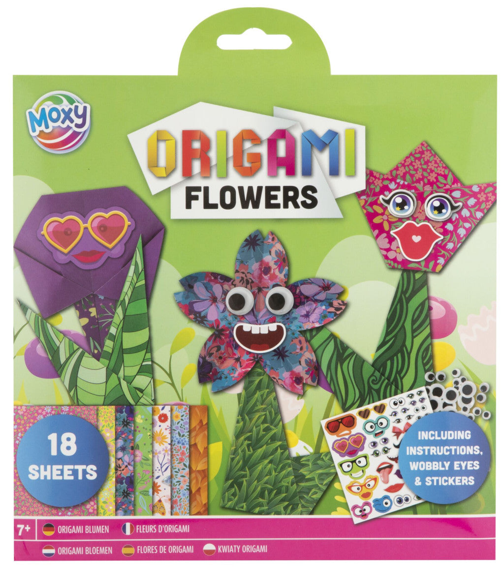 Krāsainie ziedi origami ziedi ar aksesuāriem