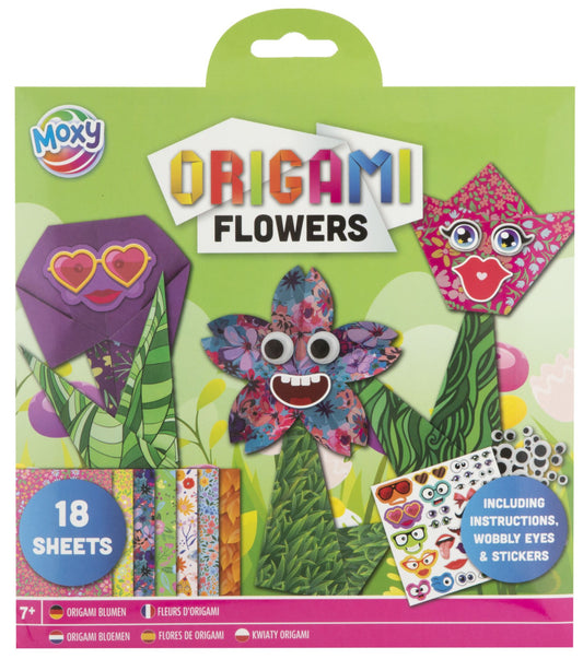 Krāsainie ziedi origami ziedi ar aksesuāriem