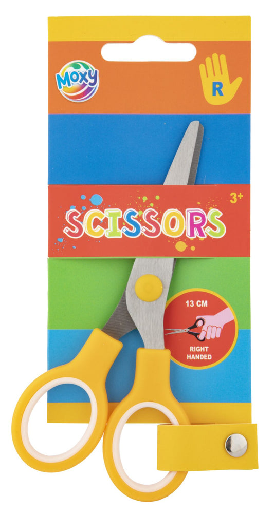 Krāsainās Moxy dzeltenās šķēres labročiem 13 cm
