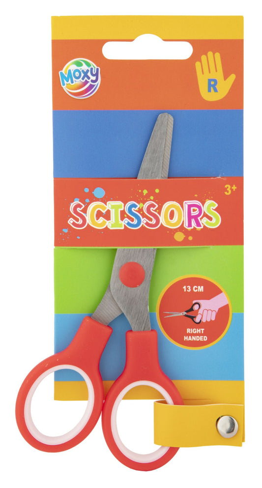 Krāsainās Moxy Red šķēres labročiem 13 cm