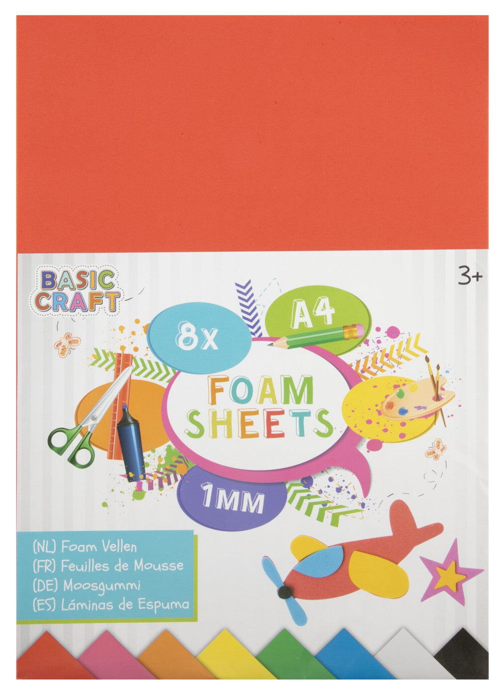 Colour Crafts putuplasta loksnes 8 gab.