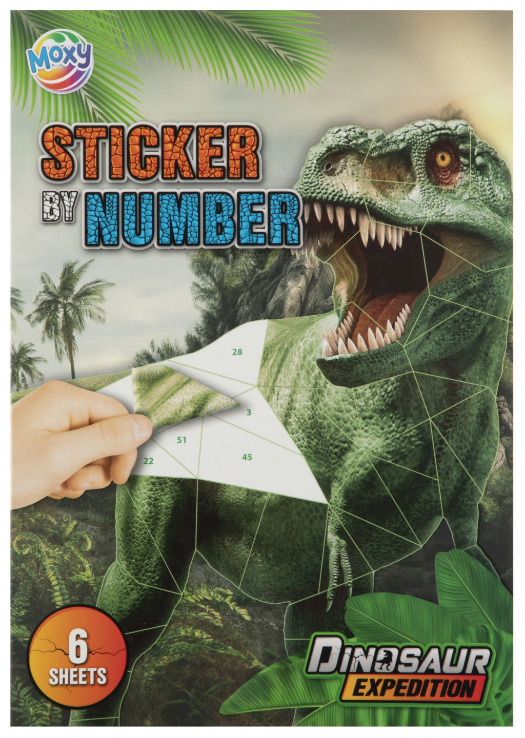Dinozauru ekspedīcijas puzles uzlīmju komplekts
