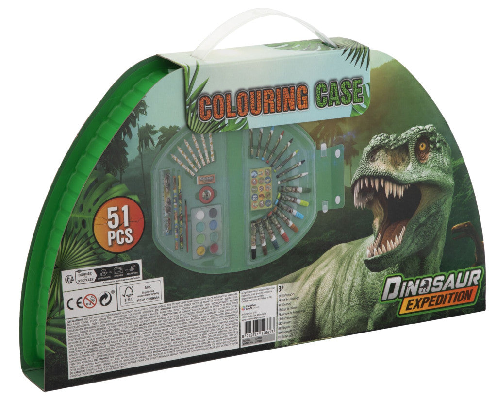 Dinozauru ekspedīcijas 51 piederuma kancelejas piederumu komplekts