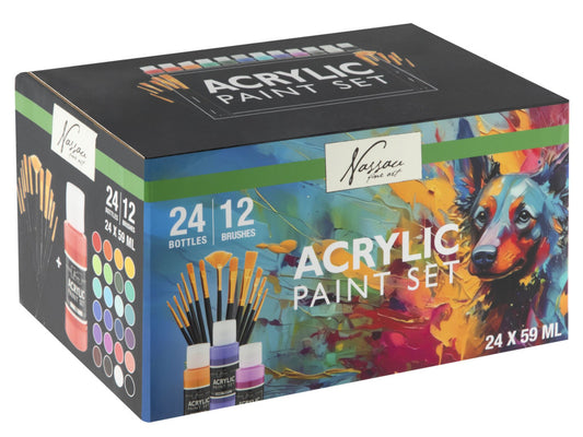 Akrila gleznošanas komplekts "Colour Nassau" ar otu
