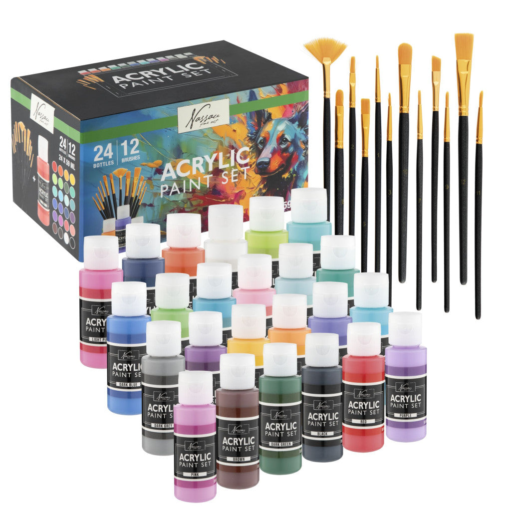 Akrila gleznošanas komplekts "Colour Nassau" ar otu