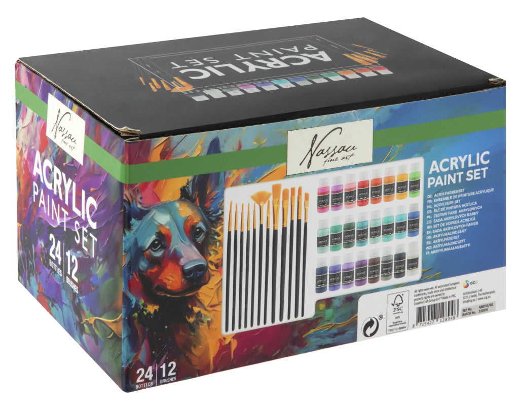 Akrila gleznošanas komplekts "Colour Nassau" ar otu