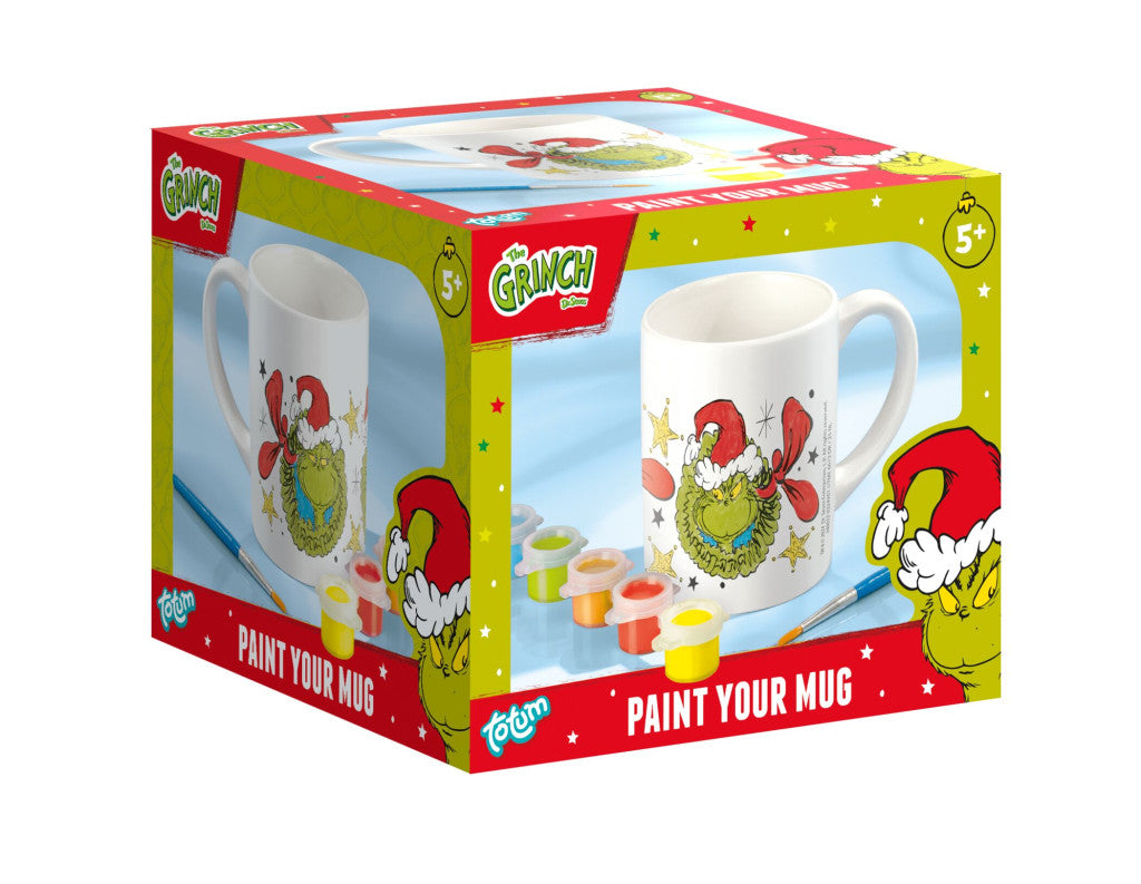 Grinča Dr. Seuss krāsojamā porcelāna krūze 235 ml dāvanu kastītē