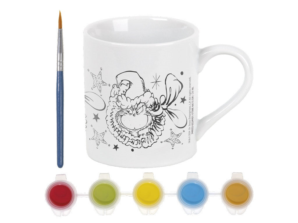 Grinča Dr. Seuss krāsojamā porcelāna krūze 235 ml dāvanu kastītē