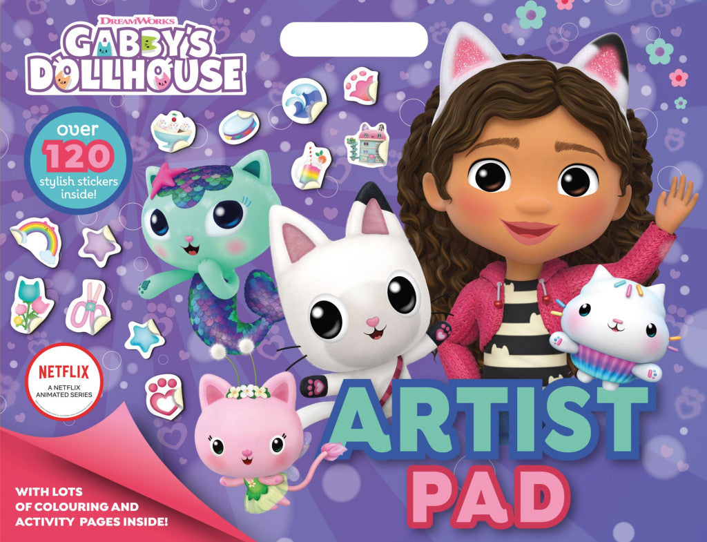 Gabby's Dollhouse Cats krāsojamo un aktivitāšu komplekts
