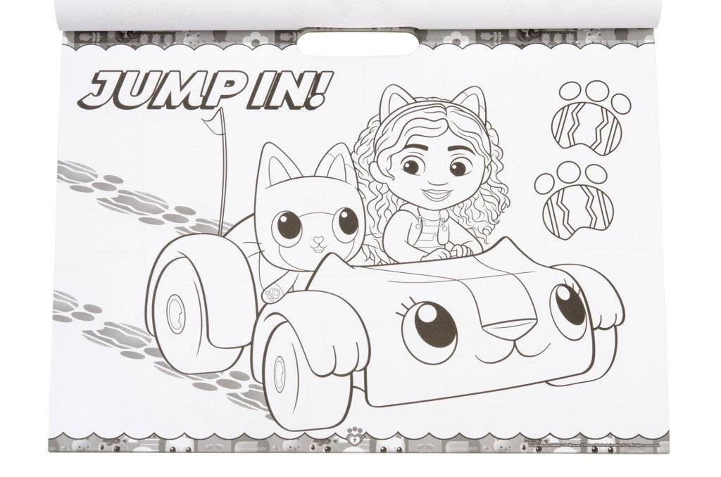Gabby's Dollhouse Cats krāsojamo un aktivitāšu komplekts