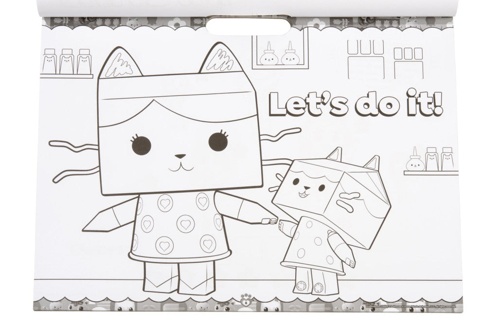Gabby's Dollhouse Cats krāsojamo un aktivitāšu komplekts