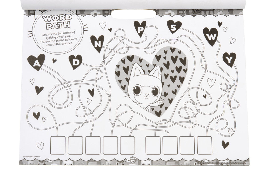 Gabby's Dollhouse Cats krāsojamo un aktivitāšu komplekts