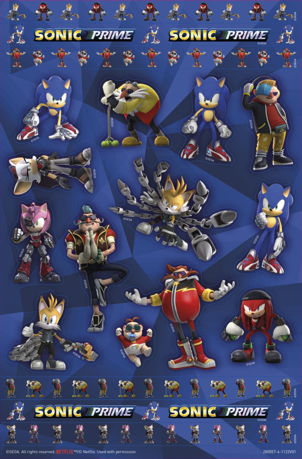 Sonic the Hedgehog Prime Super uzlīmju komplekts ar spēli