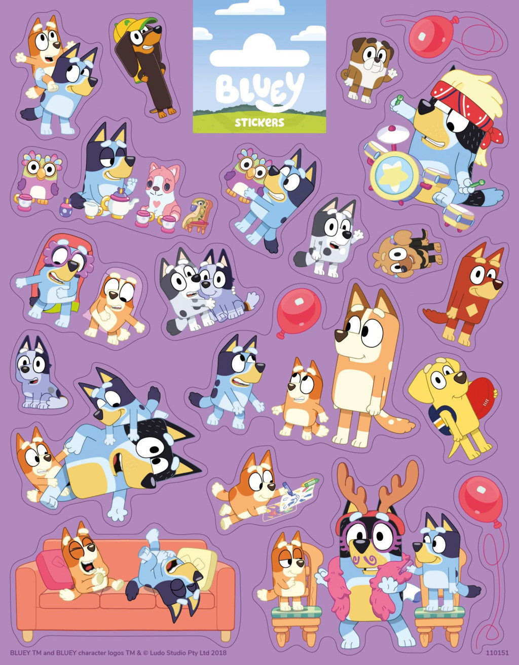 Bluey Play uzlīmju komplekts