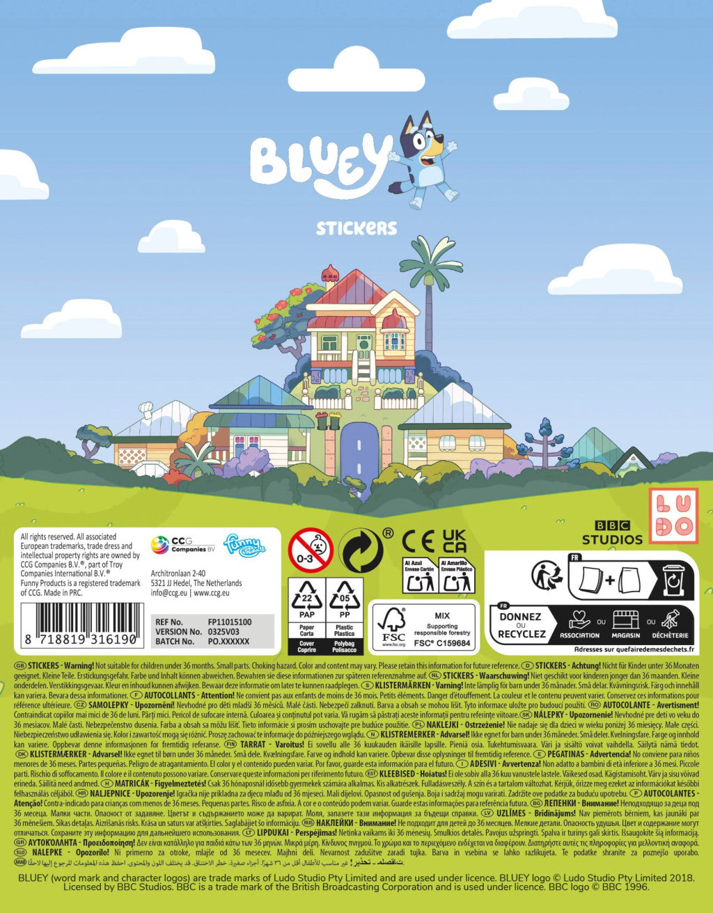 Bluey Play uzlīmju komplekts