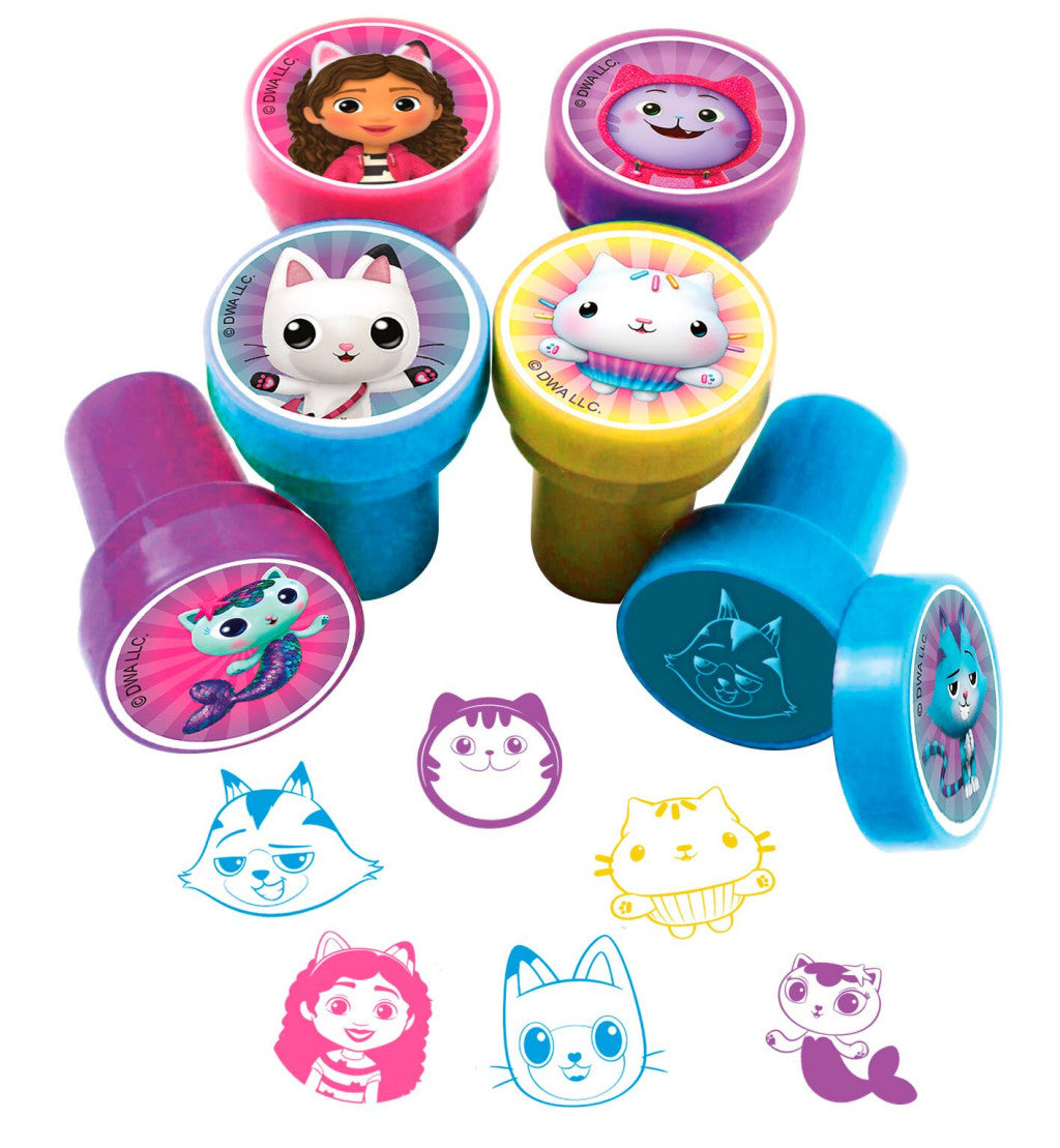 Gabby's Dollhouse Cats zīmogu komplekts, 12 gabali