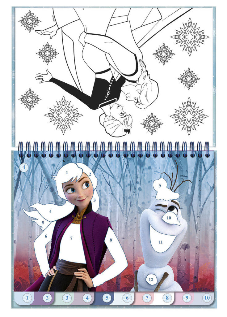 Disney Frozen Likteņa puzles uzlīmju un krāsojamo materiālu komplekts