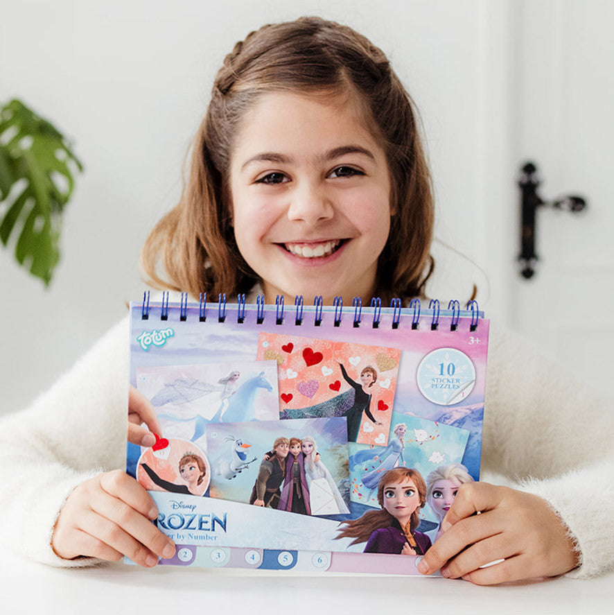 Disney Frozen Likteņa puzles uzlīmju un krāsojamo materiālu komplekts
