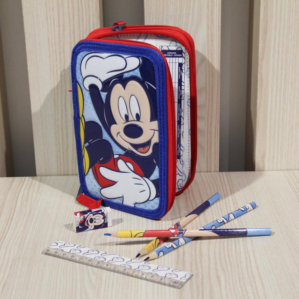 Disney Mikija zīmuļu maciņš ar 3 līmeņiem