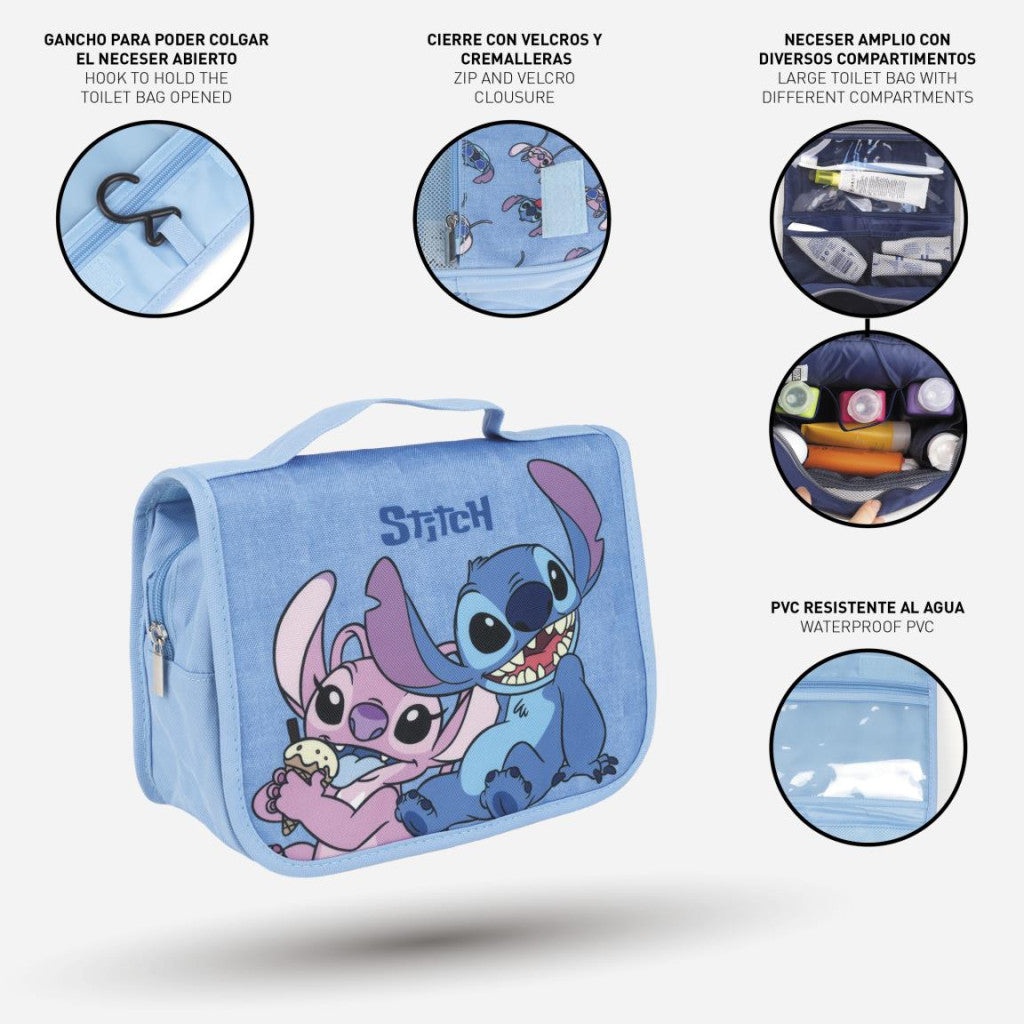 Disney Lilo un Stitch piekarināma, salokāma kosmētikas somiņa