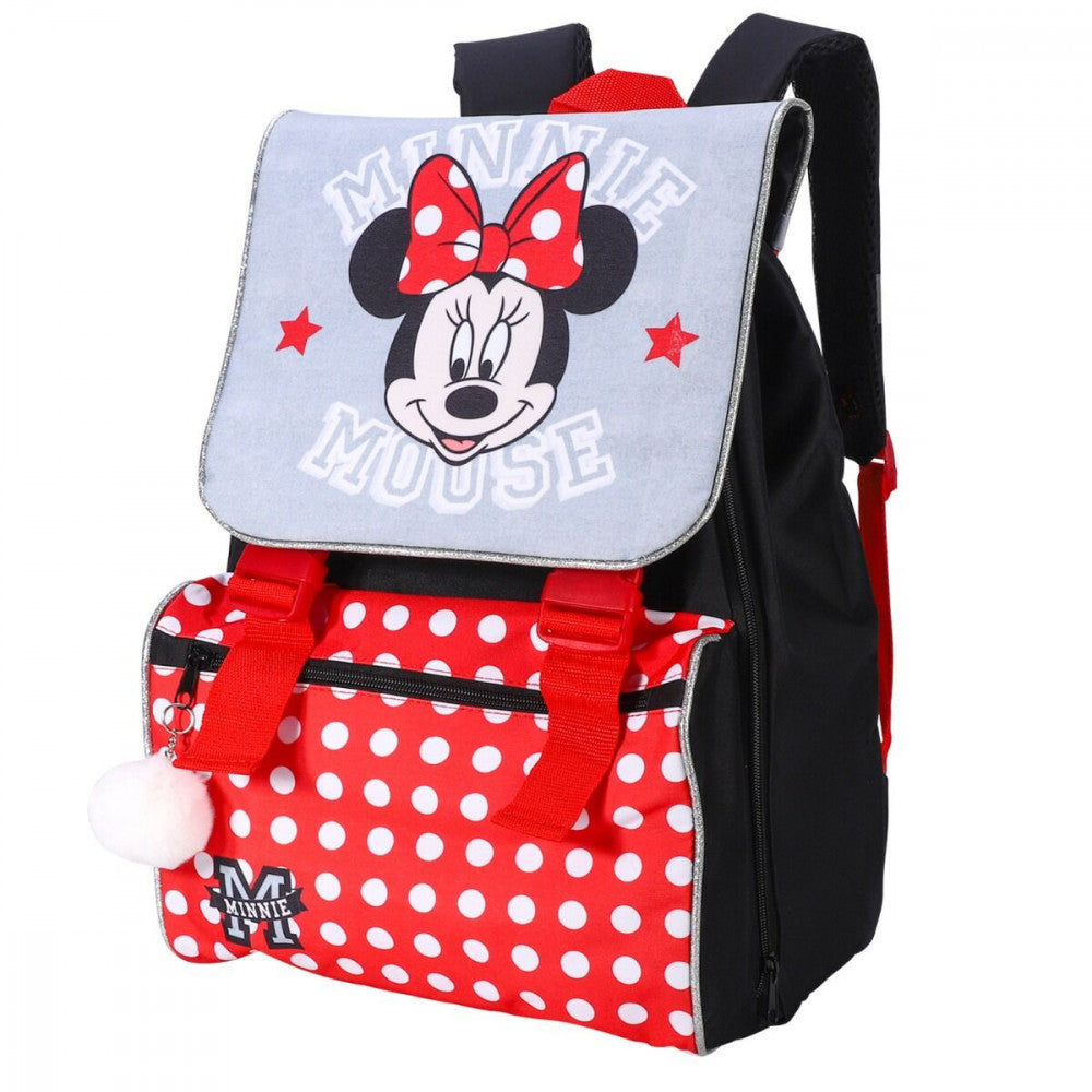 Disney Minnie skolas soma, soma ar bumbuli, 42 cm