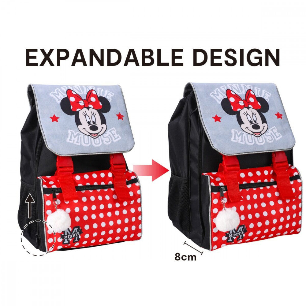 Disney Minnie skolas soma, soma ar bumbuli, 42 cm